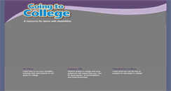 Desktop Screenshot of going-to-college.org
